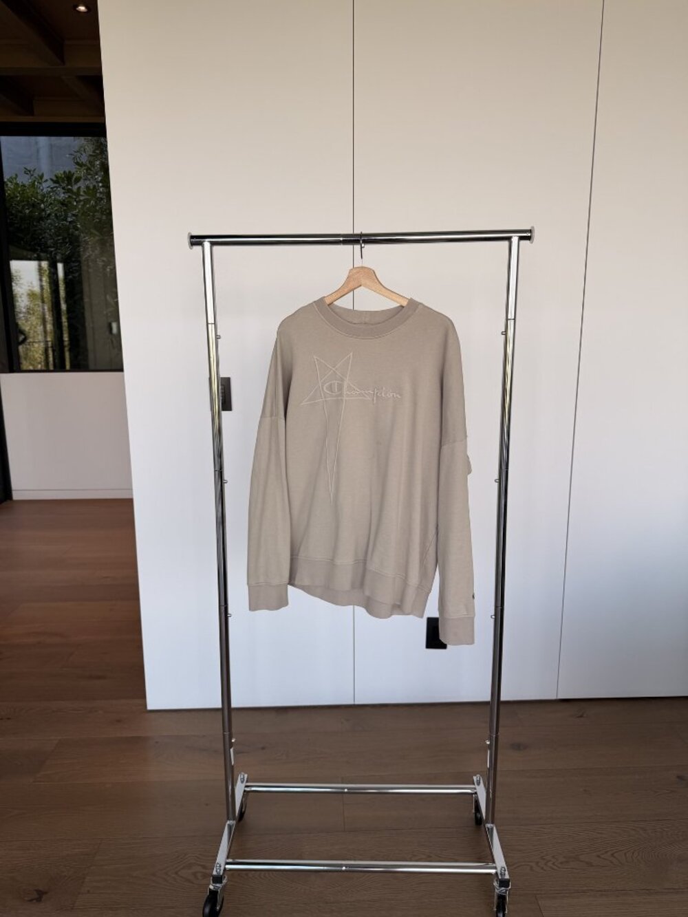 Rick Owens x Champion Pearl Pentagram Crewneck XL